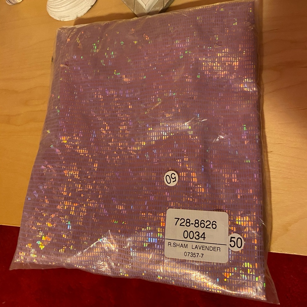 NWT Iridescent Lavender Sequin Sham